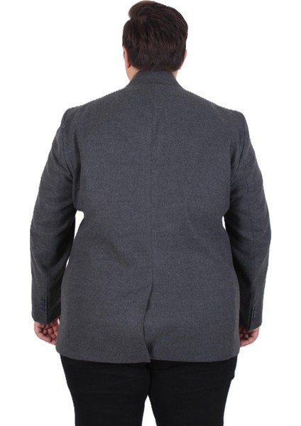 Mocgrande Erkek Büyük Beden Kaşmir Kaban 103008 Fume fırsatları