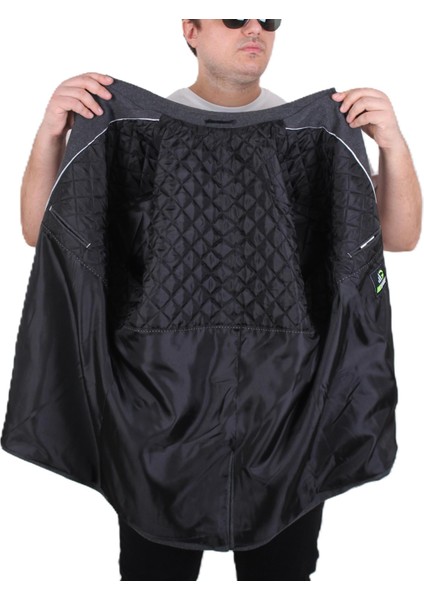 Mocgrande Erkek Büyük Beden Kaşmir Kaban 103008 Fume indirimleri