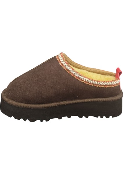 696083Z Içi Kürklü 4 cm Topuk Boyu Günlük Süet Kadın Terlik Bot fiyatları