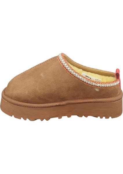 696083Z Içi Kürklü 4 cm Topuk Boyu Günlük Süet Kadın Terlik Bot fiyatları