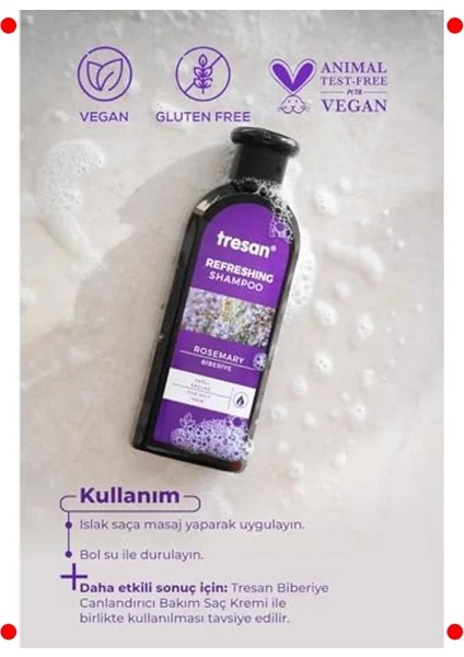 Biberiye Özlü Canlandırıcı Saç Şampuanı 300 ml indirimleri