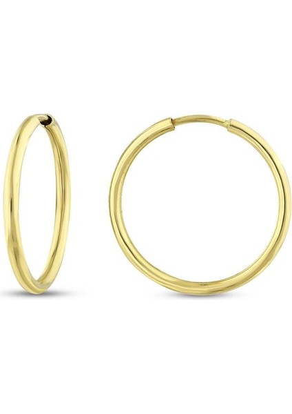 Altın Halka Küpe - 14K