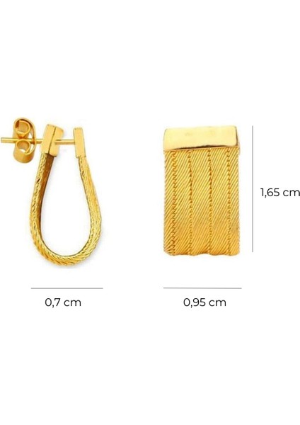 14 Ayar Altın 5 Sıra Trabzon Hasır Küpe fiyatları