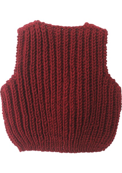 Selanik Model El Örgüsü Bebek Yeleği Bordo fiyatları