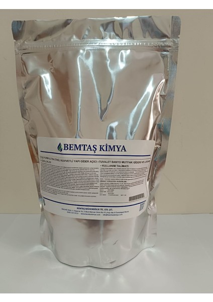 Toz Form Kuvvetli Yapı Gider Açıcı –tuvalet Banyo Mutfak Gideri ve Logar Açıcı- Alkali Karakterli Açıcı- Gıder Acıcı