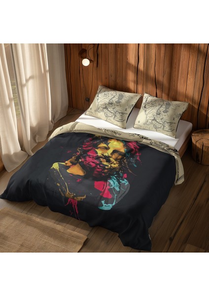 Zeus & The Lord Of The Rings Çift Taraflı Nevresim Takımı - 200 Cm X 220 Cm