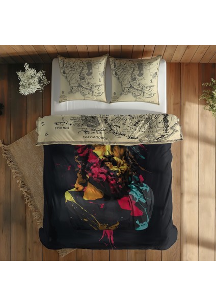 Zeus & The Lord Of The Rings Çift Taraflı Nevresim Takımı - 200 Cm X 220 Cm fırsatları