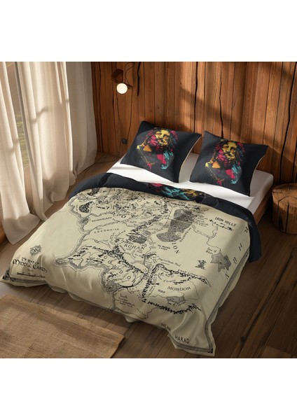 Zeus & The Lord Of The Rings Çift Taraflı Nevresim Takımı - 200 Cm X 220 Cm