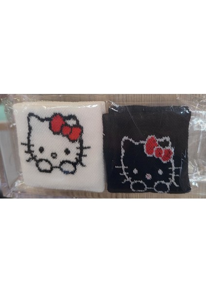 Çocuklar Için Havlu Bileklik Kuromi Hello Kitty Model ( 2 Çift)