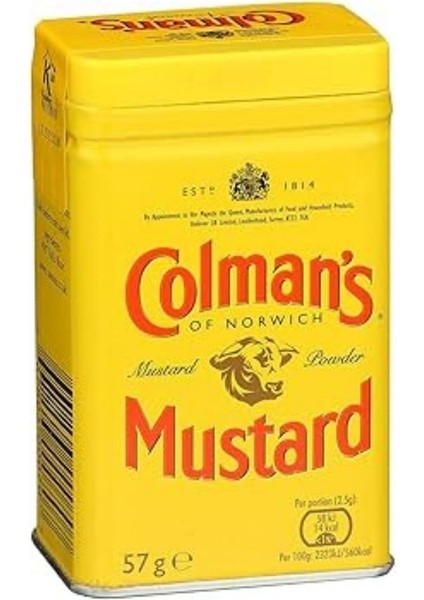 Colman’s English Mustard Tozu 57G – Orijinal Ingiliz Hardalı