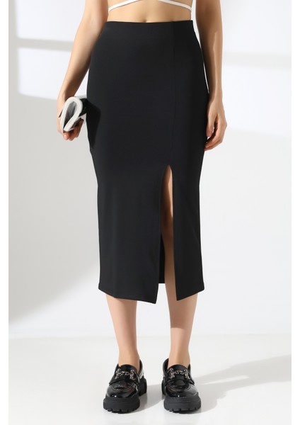 Ön Yırtmaçlı Midi Boy Kalem Etek fiyatları