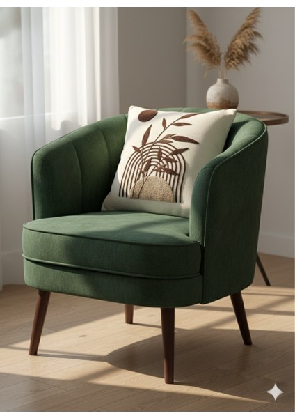 Dekoratif Kırlent Kılıfı 43×43 cm Punch Işlemeli –