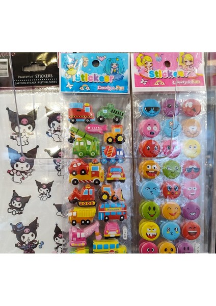 Karışık Sticker Seti (10 Paket)