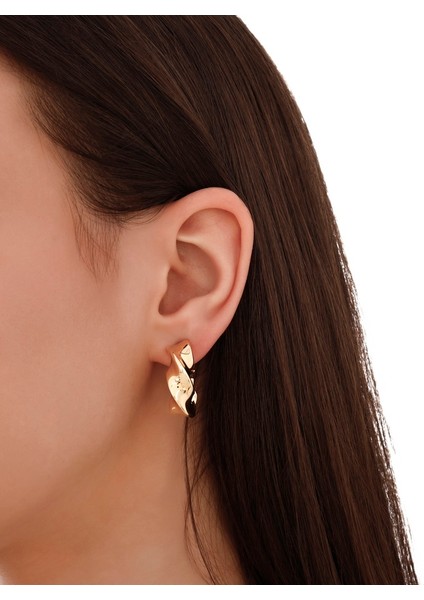 Altın Tasarım Küpe - 14K modelleri