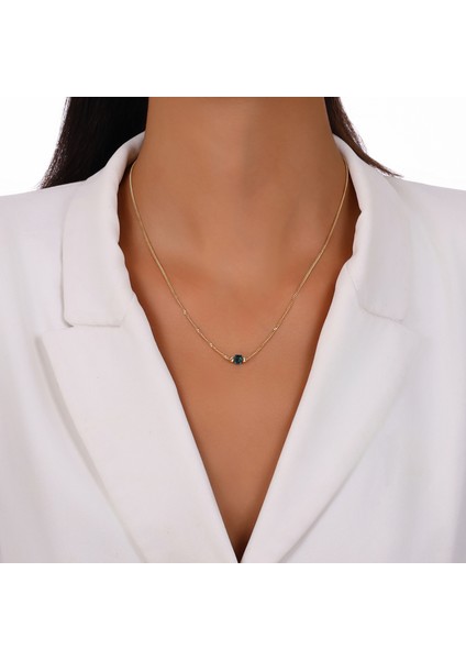 Renkli Taşlı Altın Kolye - 14K modelleri