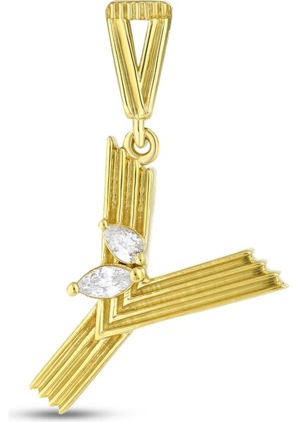 Altın Y Harf Kolye Ucu - 14K fiyatları