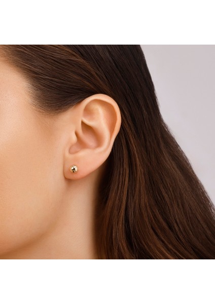 Altın Top Küpe - 14K modelleri