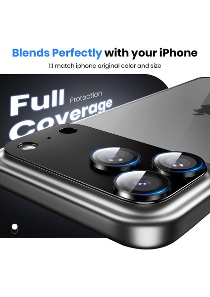Iphone 17 Pro Max Uyumlu Tam Kaplayan Kamera Lens Koruyucu modelleri