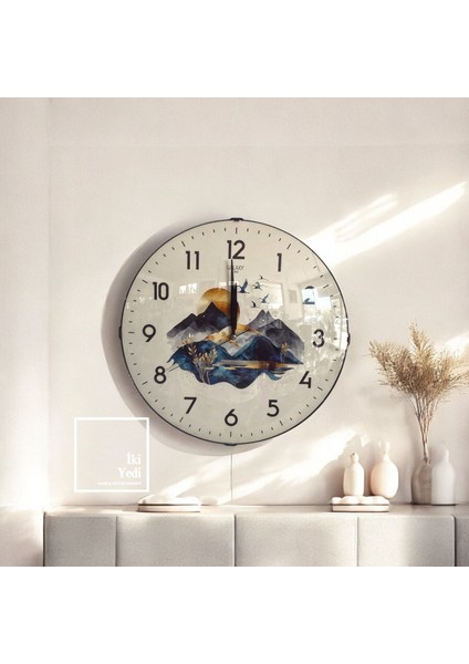 Lorente 35 cm Minimal Sessiz Mekanizmalı Duvar Saati, Modern Dekoratif Salon Ofis Saati fiyatları