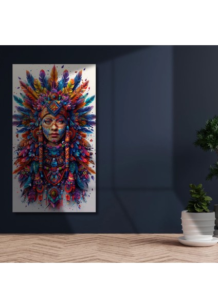 Uv Digital Baskı 4mm Kırılmaz Cam Ezoterik Renki Kadın Duvar Tablosu modelleri