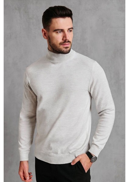 Erkek Yarım Balıkçı Yaka Triko Kazak modelleri