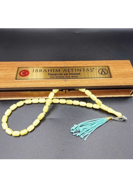 Beyrut Damla Sarı Kapsül Kesim Alpaka Su Yeşili Püsküllü Tespih fiyatları