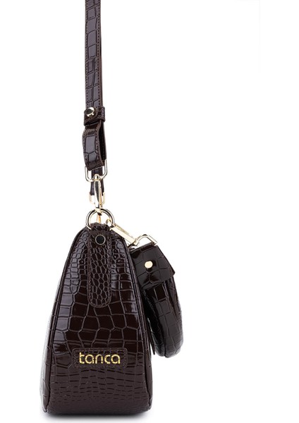 Kadın Suni Deri Kahverengi Omuz Çanta 1099 205 Bn Cnt SK25-26 Acı Kahve Kroko fırsatları