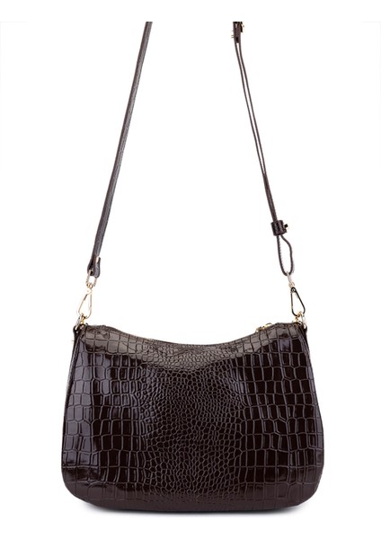 Kadın Suni Deri Kahverengi Omuz Çanta 1099 205 Bn Cnt SK25-26 Acı Kahve Kroko indirimleri