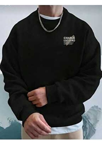 charlie luciano kalın yorgan sweatshirt 3 ıplik