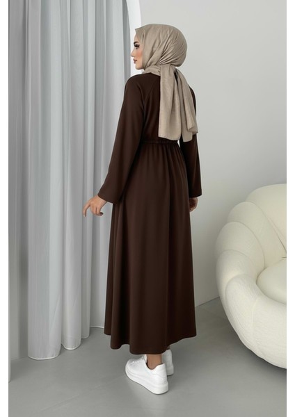 Beli Tünelli Oysho Elbise-Kahve modelleri