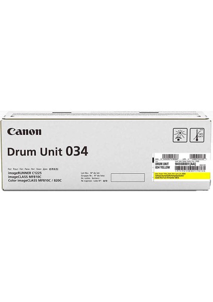 034-9455B001 Sarı Orijinal Fotokopi Drum Ünitesi