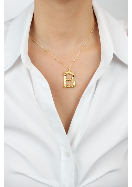Ince Zincir Harf Kolye B Harfi fiyatları