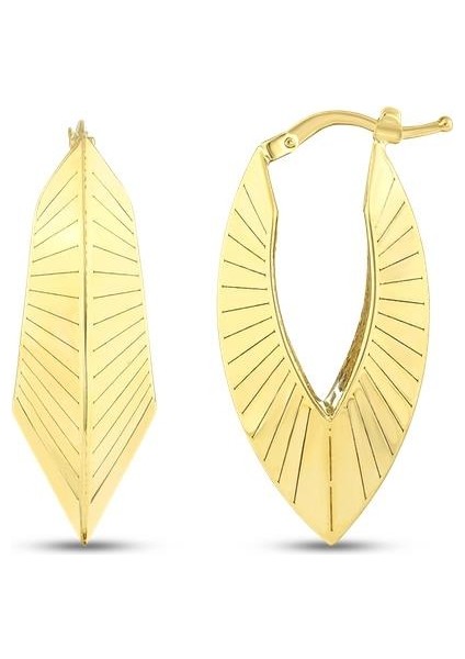 Tasarım Altın Küpe - 14K