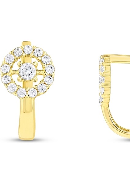 Taşlı Altın Çocuk Küpe - 14K fiyatları