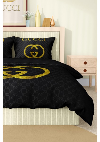 Nevresim Takımı Çift Kişilik Pamuklu Saten Kumaş 6 Parça 3D Dijital Baskı Duvet Cover Set Model No: fiyatları