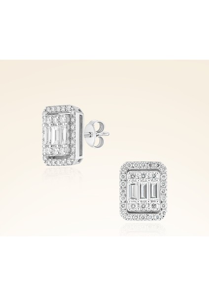 1,33 Karat Pırlanta Baget Küpe fırsatları