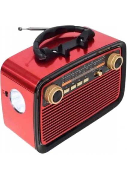 Nostaljik Görünümlü Ahşap Radyo Tf Sd USB Girişli LED Fener Işıklı modelleri