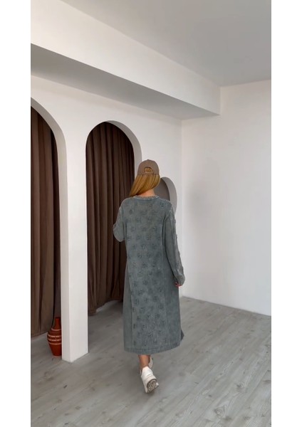 Etnik Bohem ve Otantik Tarz Standart Beden %yüz Pamuk Triko Elbise indirimleri