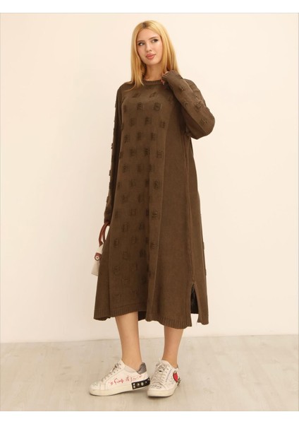 Etnik Bohem ve Otantik Tarz Standart Beden %yüz Pamuk Triko Elbise fiyatları