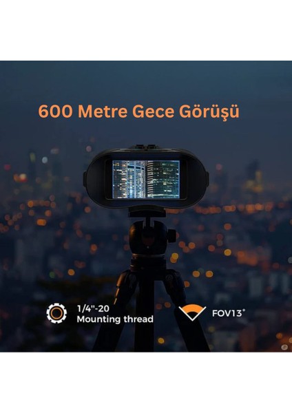 Gece Görüş Dürbünü (600 Metre Gece Menzili, 4K Gece/gündüz Görüşü, 5000MAH Pil) fiyatları