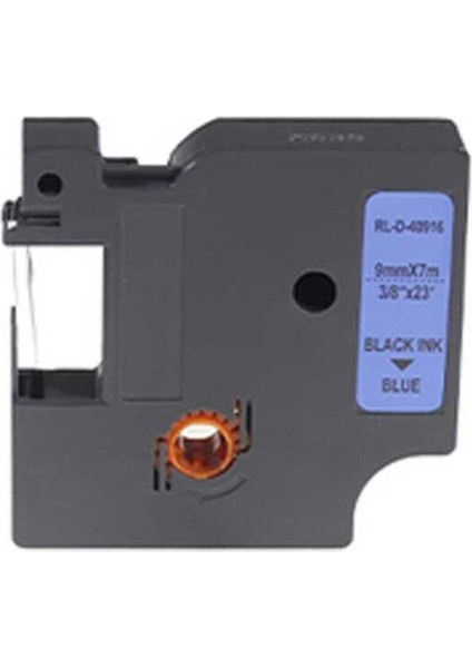 40916 Muadil Mavi-Siyah D1 Yedek Şerit 9mm x 7m