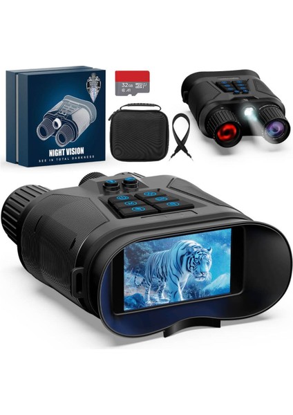 Gece Görüş Dürbünü (600 Metre Gece Menzili, 4K Gece/gündüz Görüşü, 5000MAH Pil) indirimleri