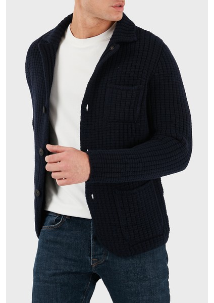 % 100 Yün Regular Fit Cepli Düğmeli Örme Ceket Erkek Ceket 10166 25073 598 indirimleri