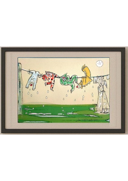 Chenzov Lev 29X21CM Orijinal Karikatür Tablo