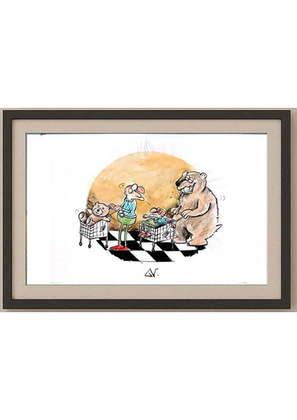 Novakov Goran 29X21CM Orijinal Karikatür Tablo