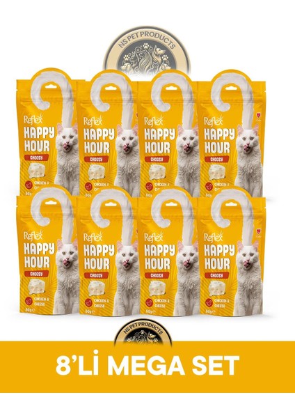 Plus Happy Hour 8'li Kedi Maması Mega Set 7 / 8X60GR