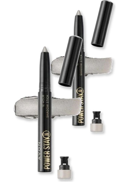 Power Stay Stik Göz Farı - Cool Silver Ikili Set
