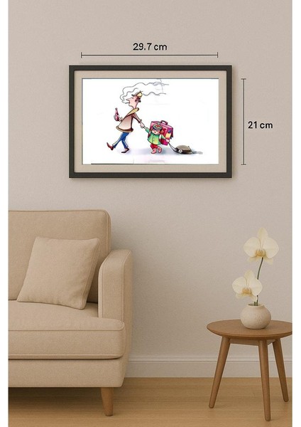 Evgeny Kran 29X21CM Orijinal Karikatür Tablo fiyatları