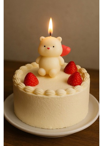 Doğumgünü,babyshower Pasta Süsleme Mumu 3'lü Set