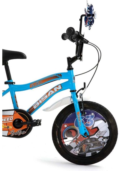 Bobo Çocuk Bisikleti 26 cm V Fren 16 Jant 1 Vites Açık Mavi Turuncu fırsatları